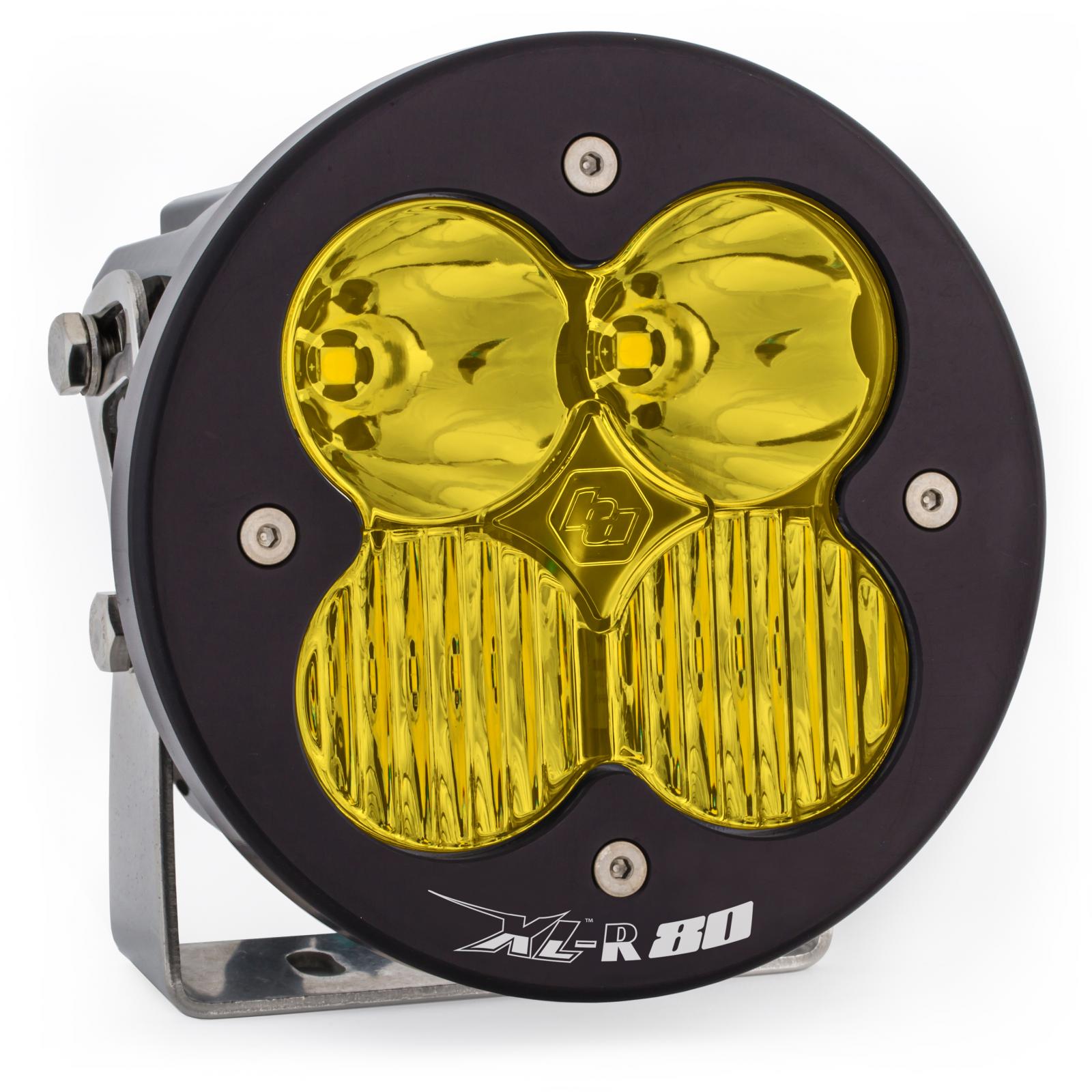 LED Light Pods Amber Lens Spot Each XL R 80 Driving/Combo Baja Designs - Click Image to Close