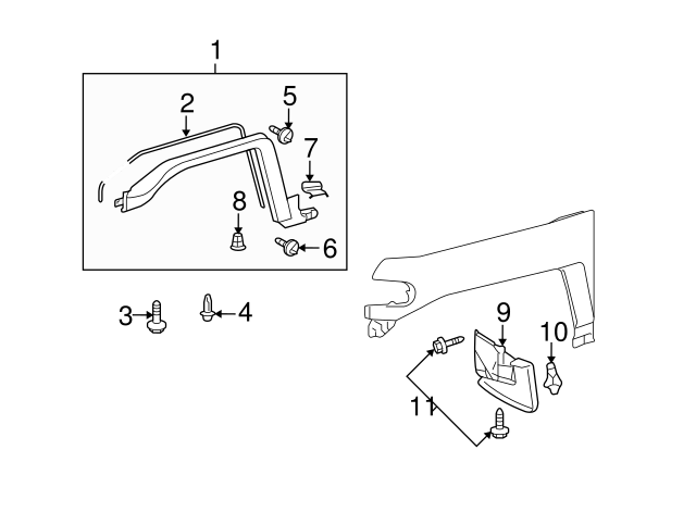 FJ Cruiser Mud Flap - RIGHT FRONT - Click Image to Close