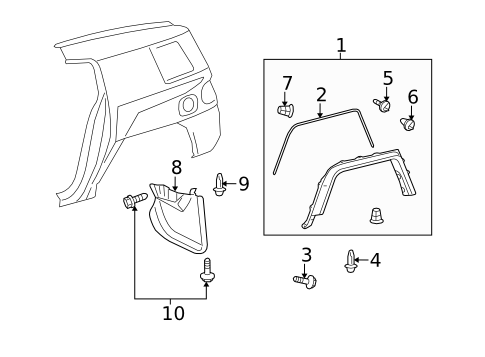 FJ Cruiser Mud Flap - Passenger Side Rear - Click Image to Close