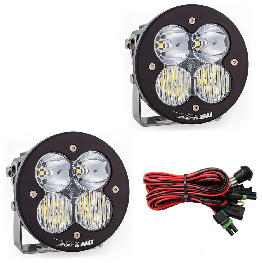 LED Light Pods Driving Combo Pattern Pair XL R 80 Series Baja Designs - Click Image to Close