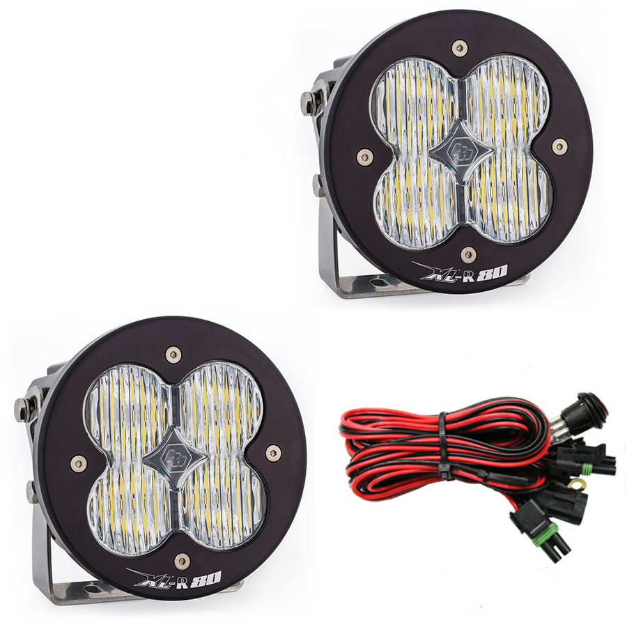 LED Light Pods Wide Cornering Pattern Pair XL R 80 Series Baja Designs - Click Image to Close