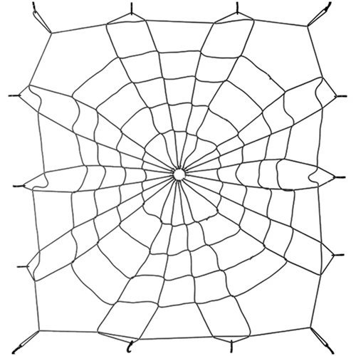 Bed Web Black Cargo Net - SMALL