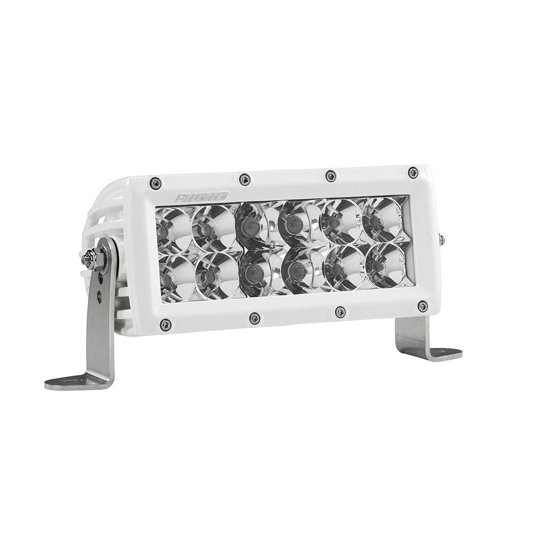 Rigid Industries 6 Inch Spot/Flood Combo Light White Housing E-Series Pro - Click Image to Close