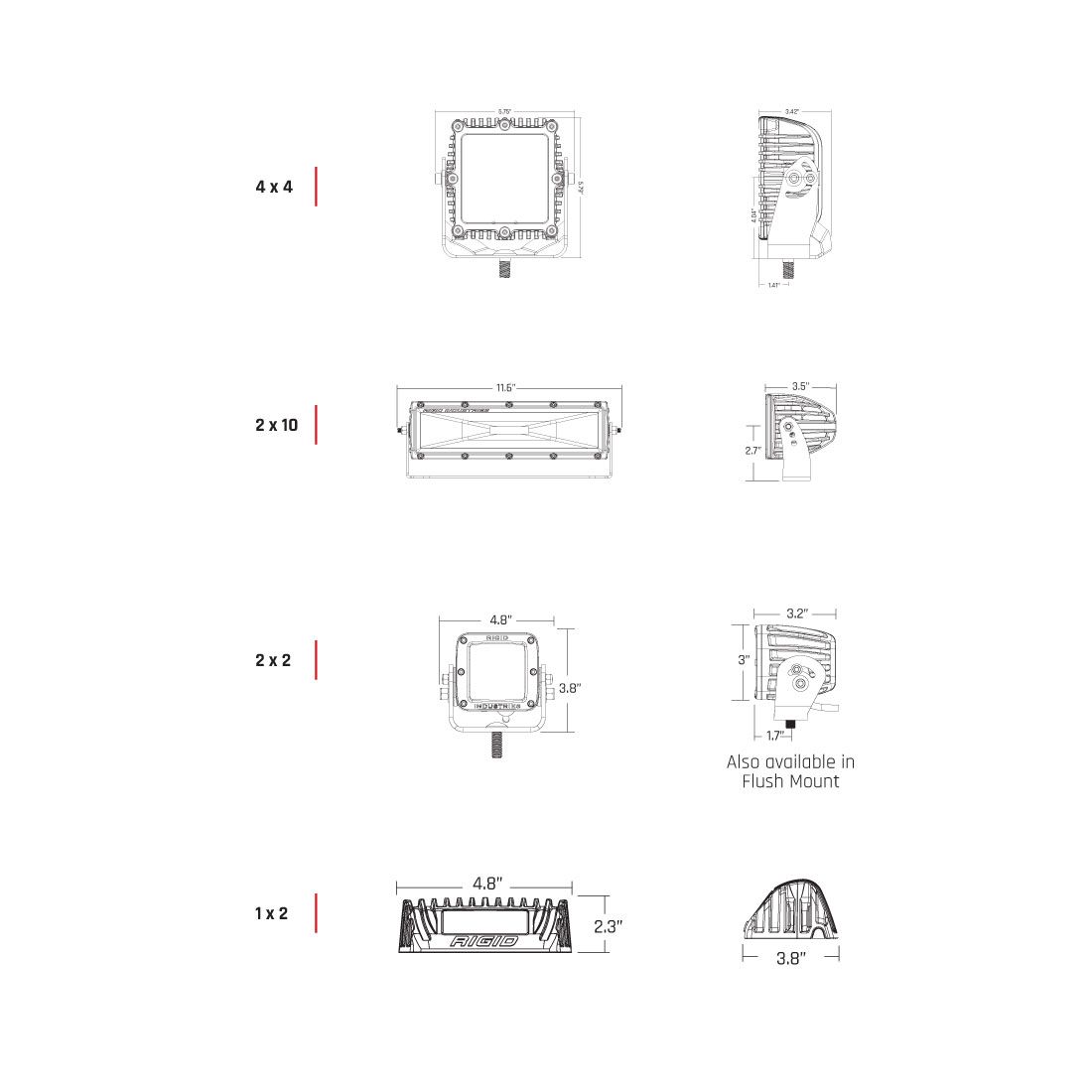 Warrior Products Universal D-Ring Brackets (pair)