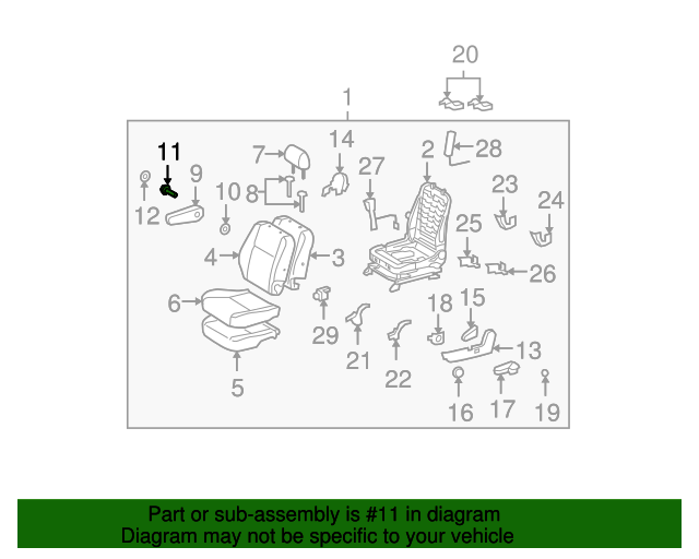 FJ Cruiser Armrest Bolt FJC 2013-2014 Round Hole