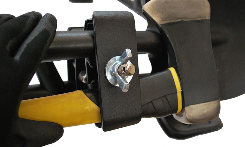 Baja Rack Axe & Shovel mount for Toyota FJ factory rack
