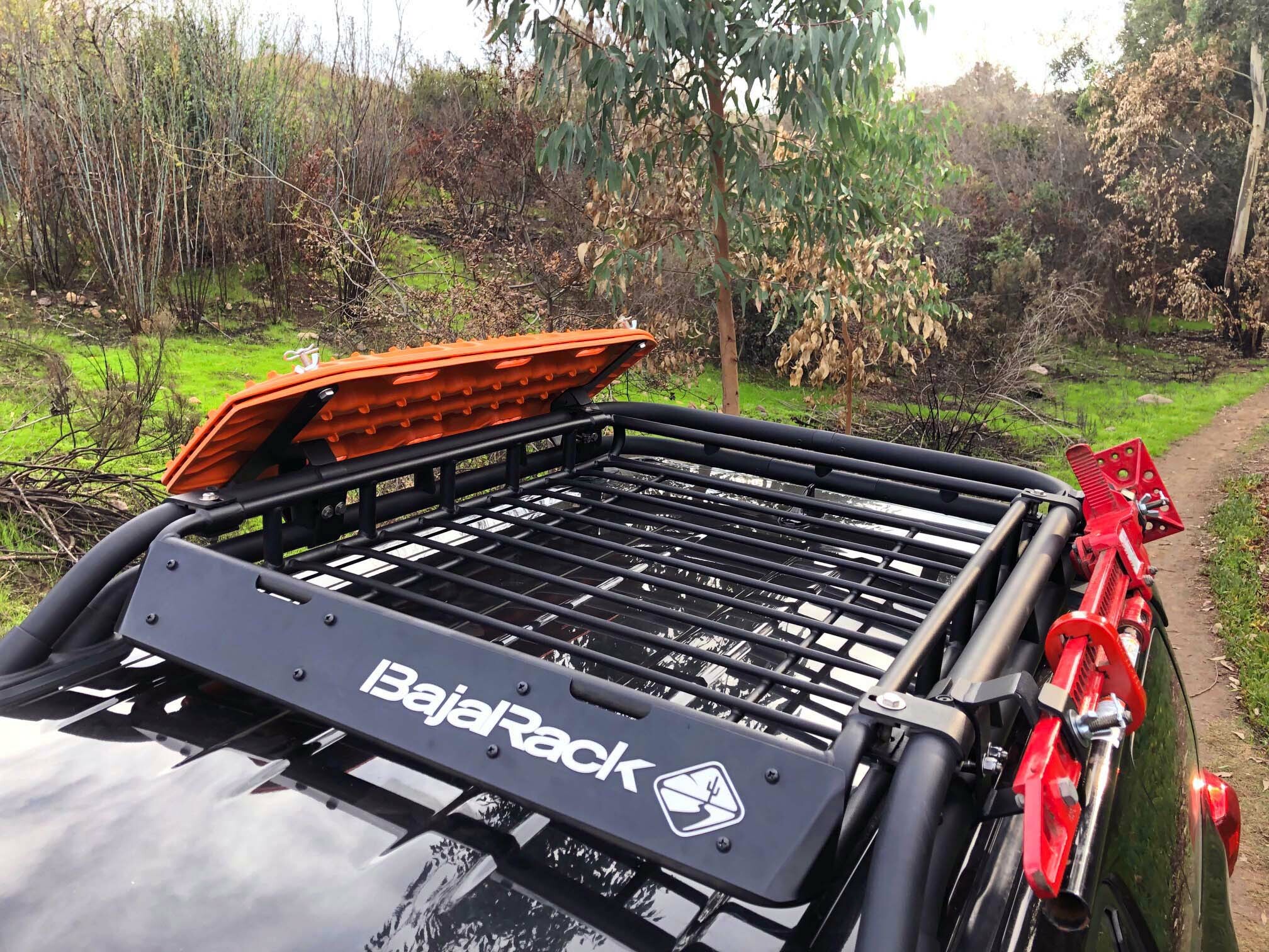 Baja Rack Maxtrax Mount for the Toyota FJ Cruiser factory rack - Click Image to Close