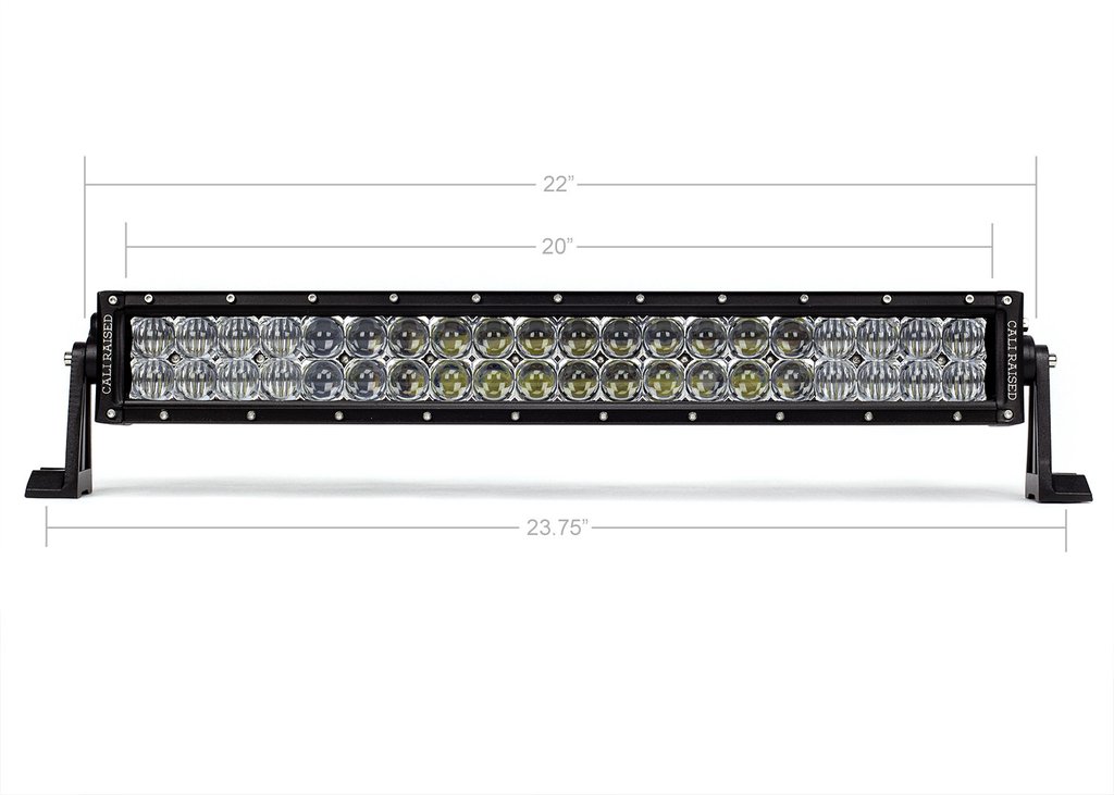 Cali Raised 22 In. Dual Row 5D Optic OSRAM LED Bar - Click Image to Close