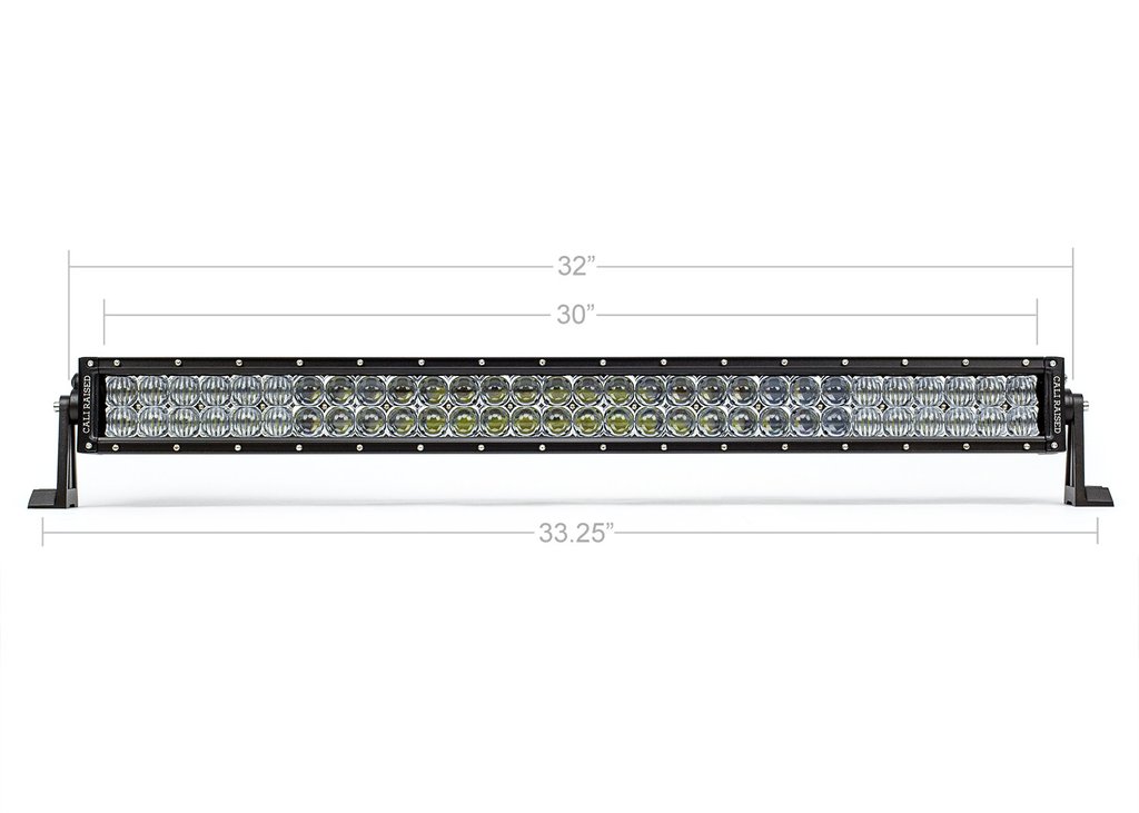 Cali Raised 32 In. Dual Row 5D Optic OSRAM LED Bar - Click Image to Close