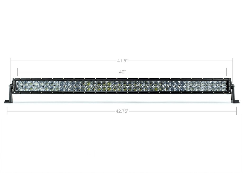 Cali Raised 42 In. Dual Row 5D Optic OSRAM LED Bar - Click Image to Close