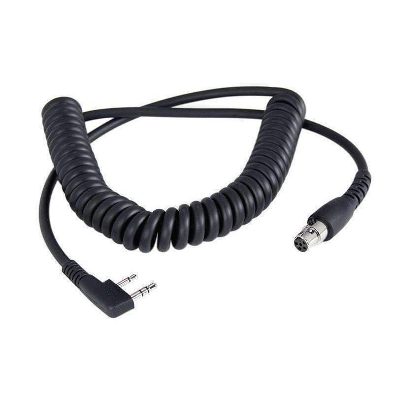 Rugged Radios Rugged and Kenwood Handheld Radio - Headset Coil Cord - Click Image to Close