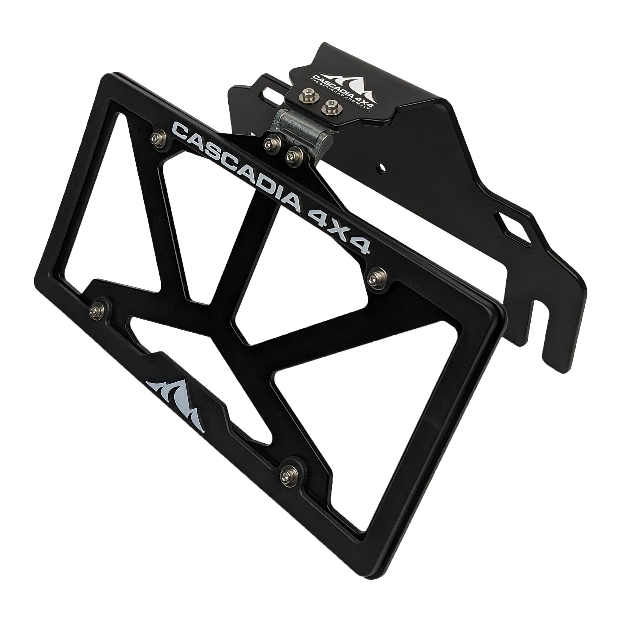 Cascadia Flipster V3 Winch License Plate System. Hawse & Roller Compatible - Click Image to Close