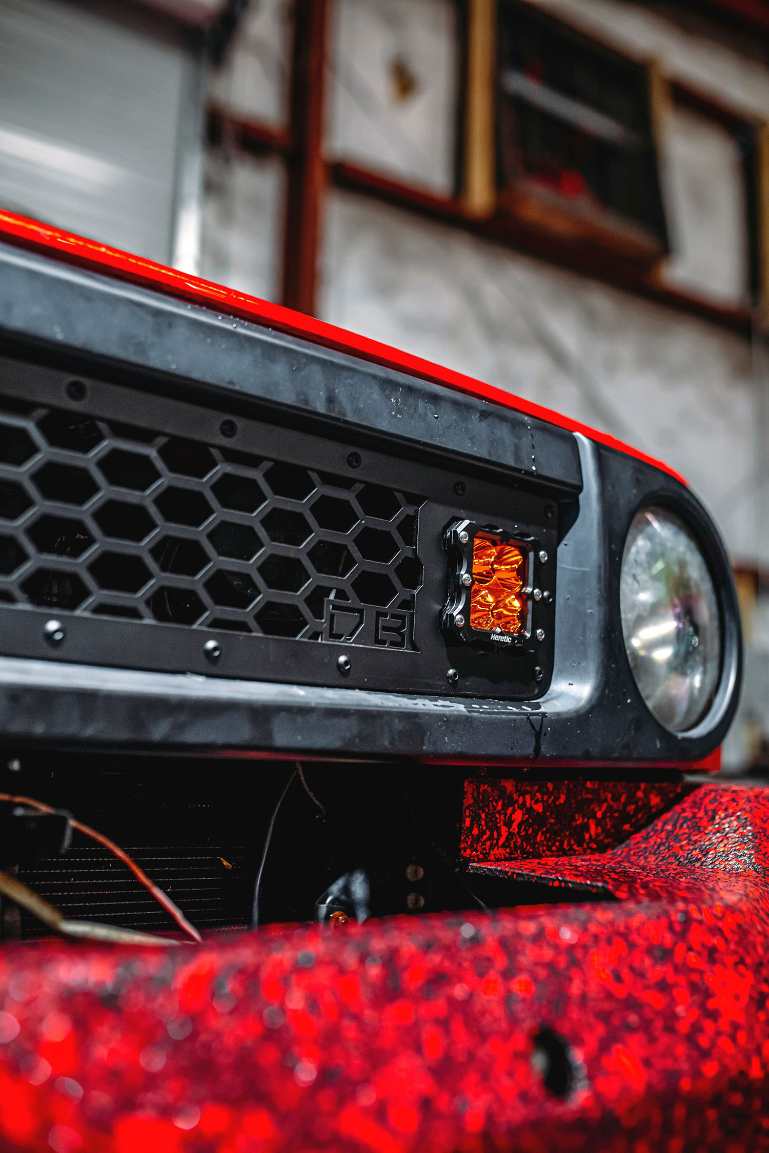 DB Customz Grille Insert with Heretic Cube Lights