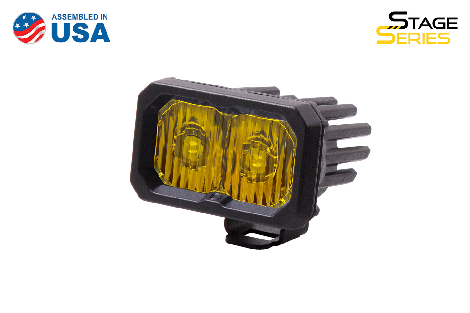 Diode Dynamics Stage Series 2 Inch LED Pod, Pro Yellow Driving Standard ABL Each