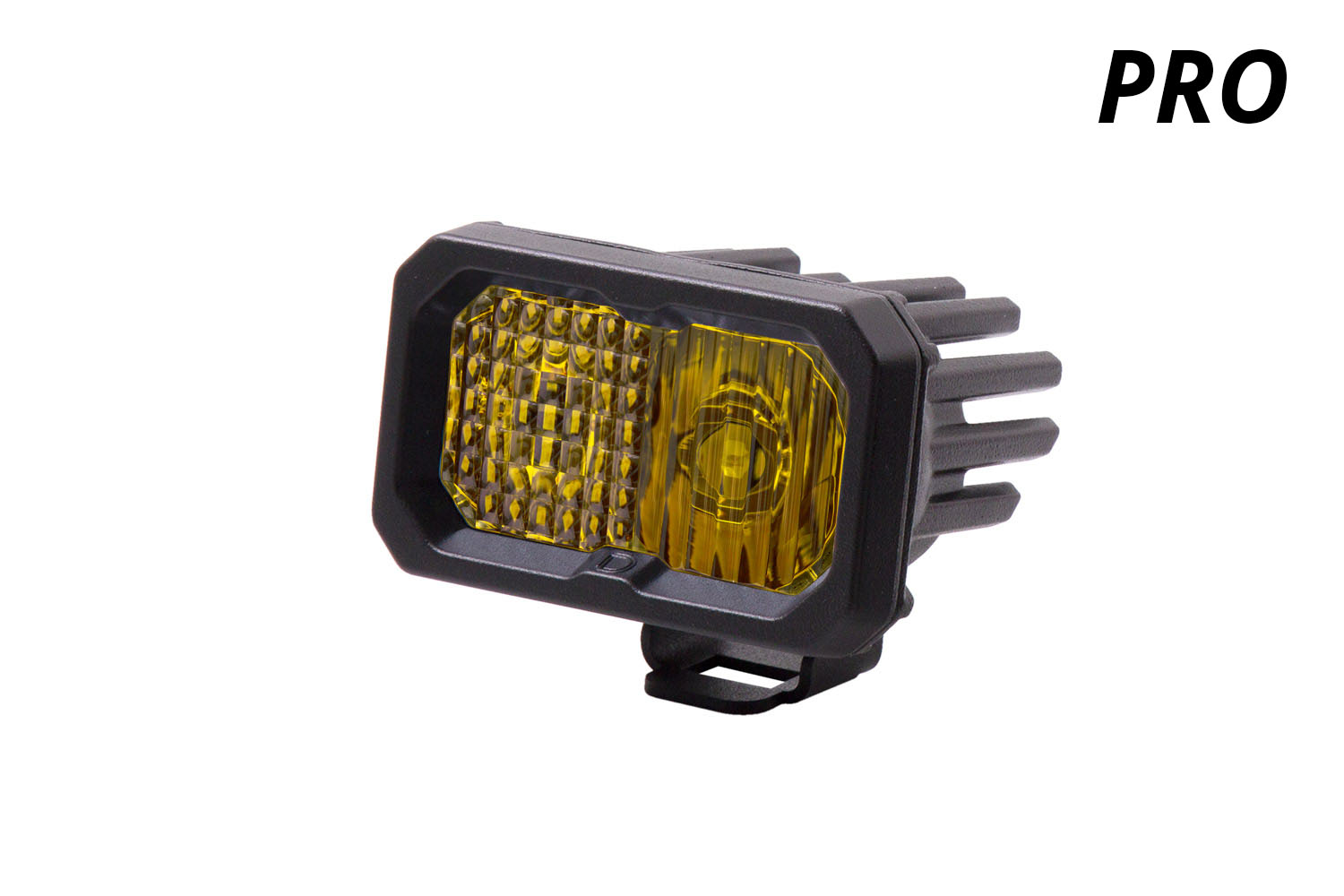 Diode Dynamics Stage Series 2 Inch LED Pod, Pro Yellow Flood Standard ABL Each - Click Image to Close
