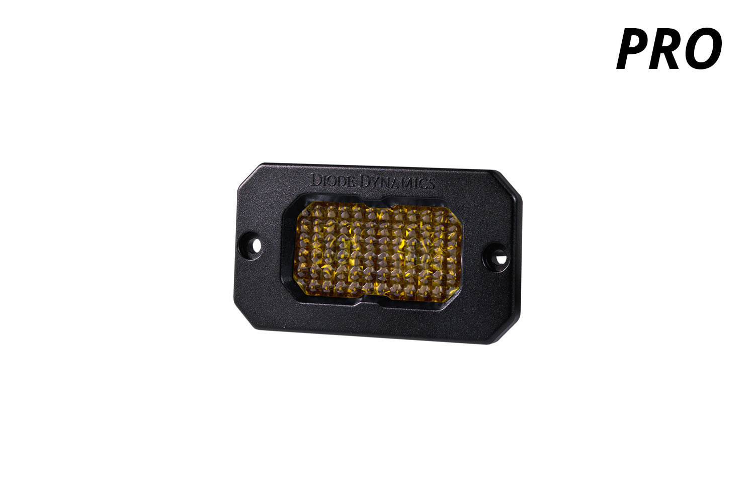 Diode Dynamics Stage Series 2 Inch LED Pod, Pro Yellow Flood Flush ABL Each