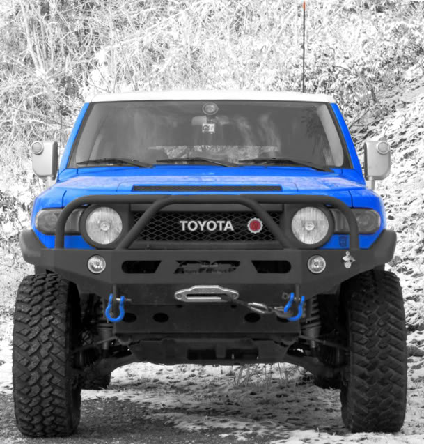 Demello Off-Road FJ Three Hoop Front Bumper - Click Image to Close