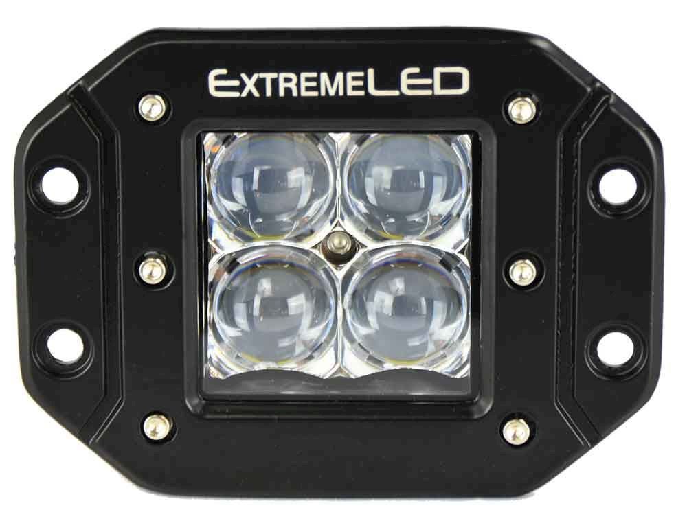 Extreme Series 5D 3" LED Light Pod - Flush Mount - Spot Beam - Click Image to Close