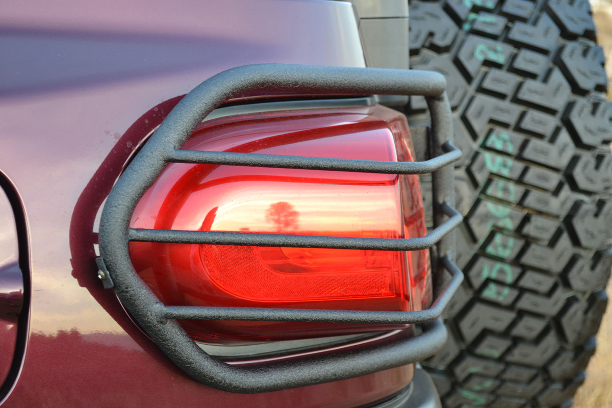 Body Armor Black Tail Light Guard