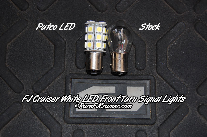 FJ Cruiser LED Front Turn Signal Bulbs - 1157 (WHITE LED)
