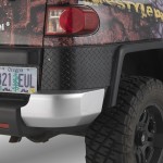 Warrior Products 2007-2014 FJ Cruiser black diamond plate rear corners for OEM Fenders