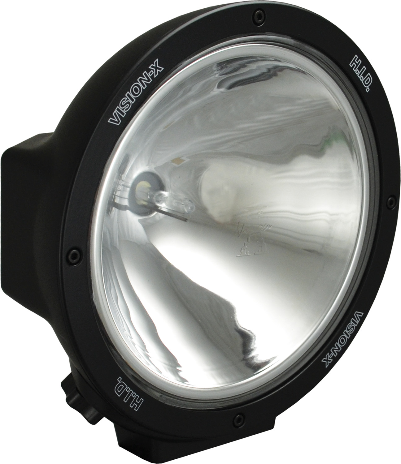 8.7" ROUND BLACK 50 WATT HID SPOT LAMP