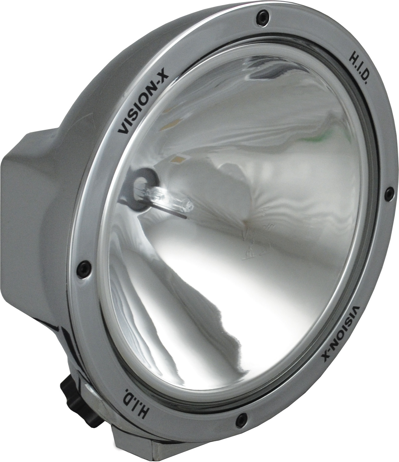 8.7" ROUND CHROME 50 WATT HID SPOT LAMP - Click Image to Close