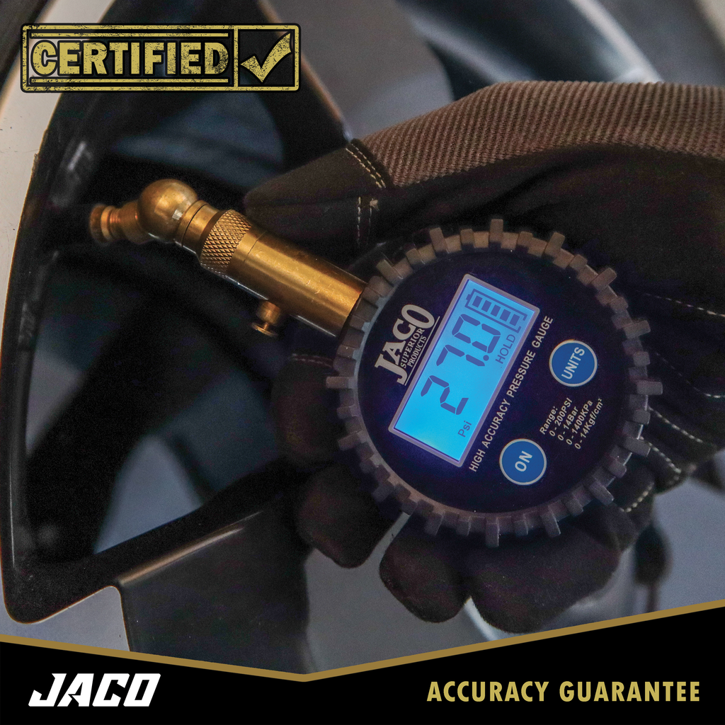 JACO Elite Digital Tire Pressure Gauge - 100 PSI - Click Image to Close