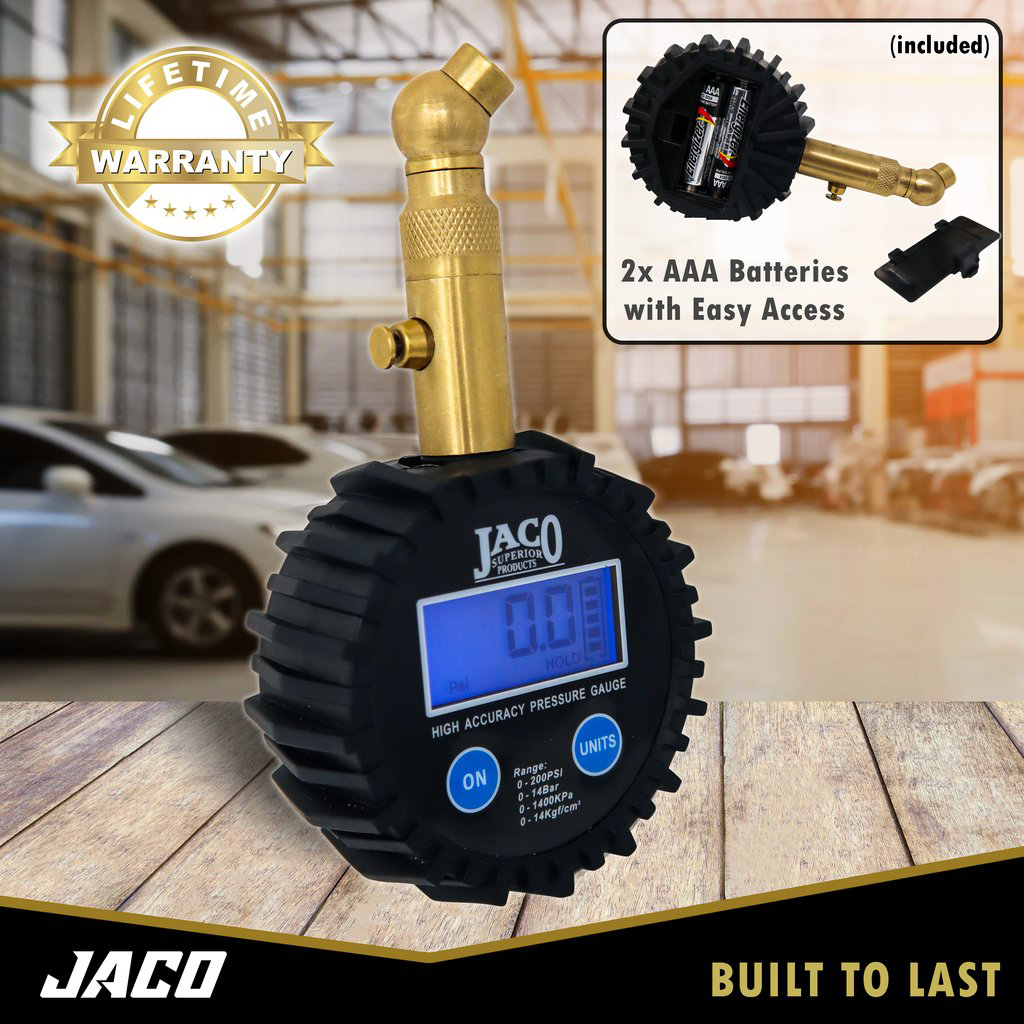 JACO Elite Digital Tire Pressure Gauge - 100 PSI