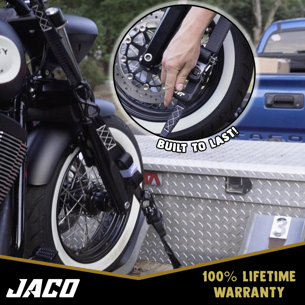 JACO Tie Down Ratchet Straps (Heavy Duty) 1.6 in x 8 ft - Ships Free! - Click Image to Close
