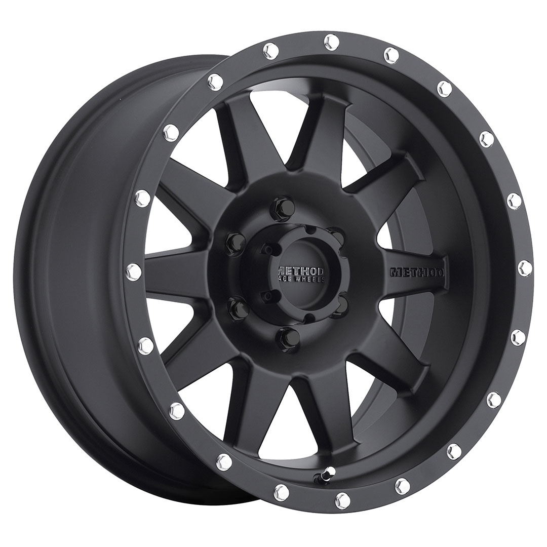 Method Race Wheels MR301 The Standard, 20x9, +18mm Offset, 6x5.5, 108mm Centerbore, Matte Black