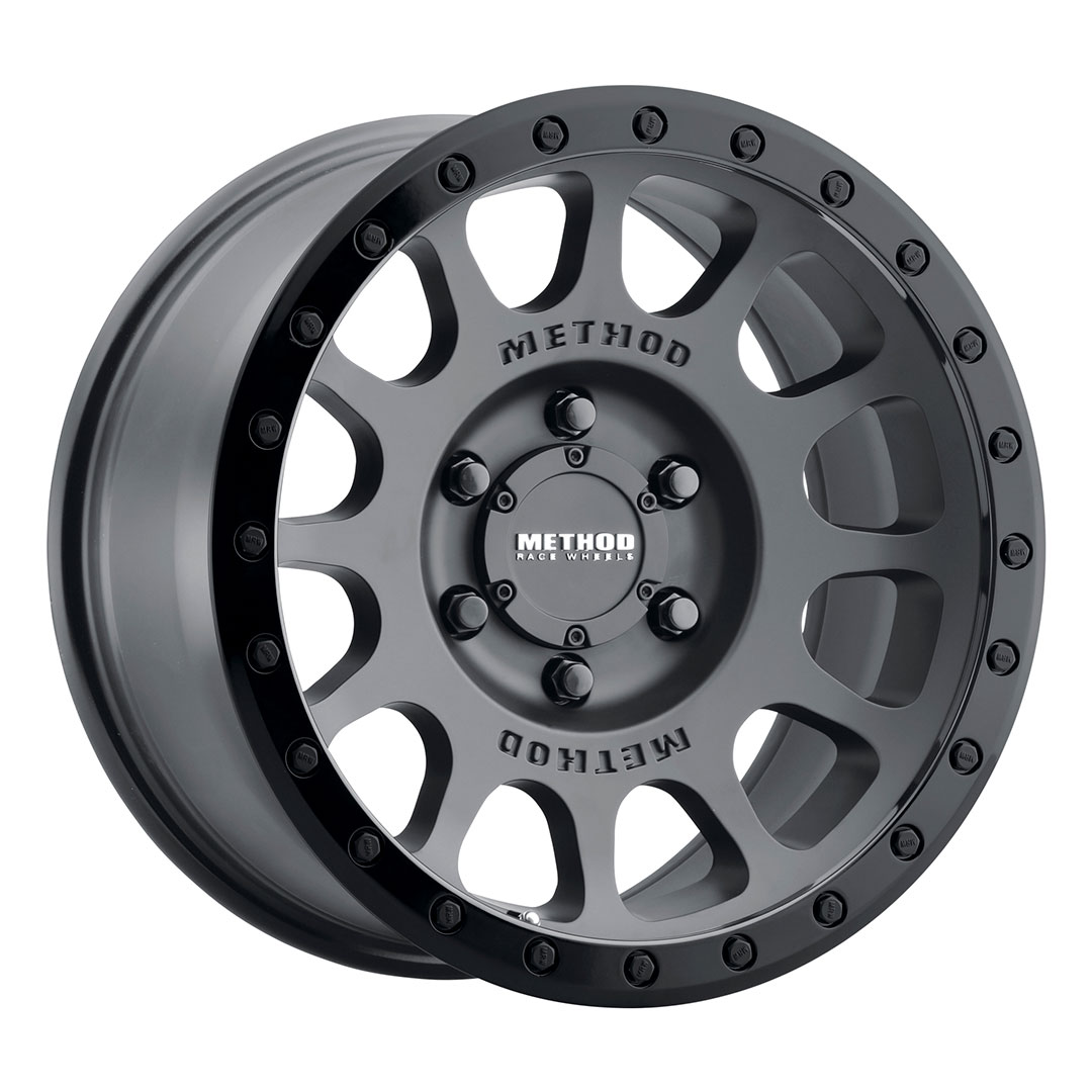Method Race Wheels MR305 NV, 16x8, 0mm Offset, 6x5.5, 108mm Centerbore, Matte Black - Gloss Black Lip