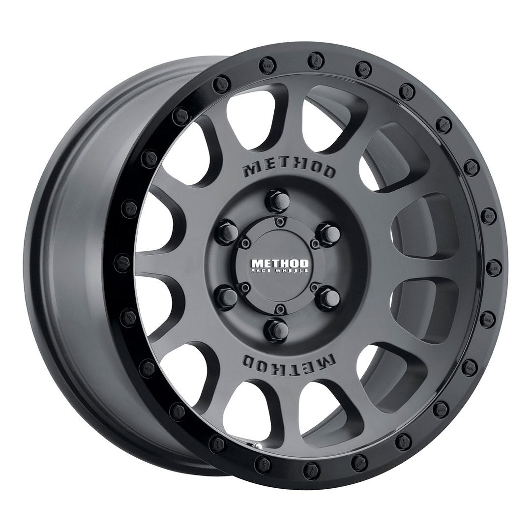 Method Race Wheels MR305 NV, 16x8, 0mm Offset, 6x5.5, 108mm Centerbore, Matte Black - Gloss Black Lip - Click Image to Close