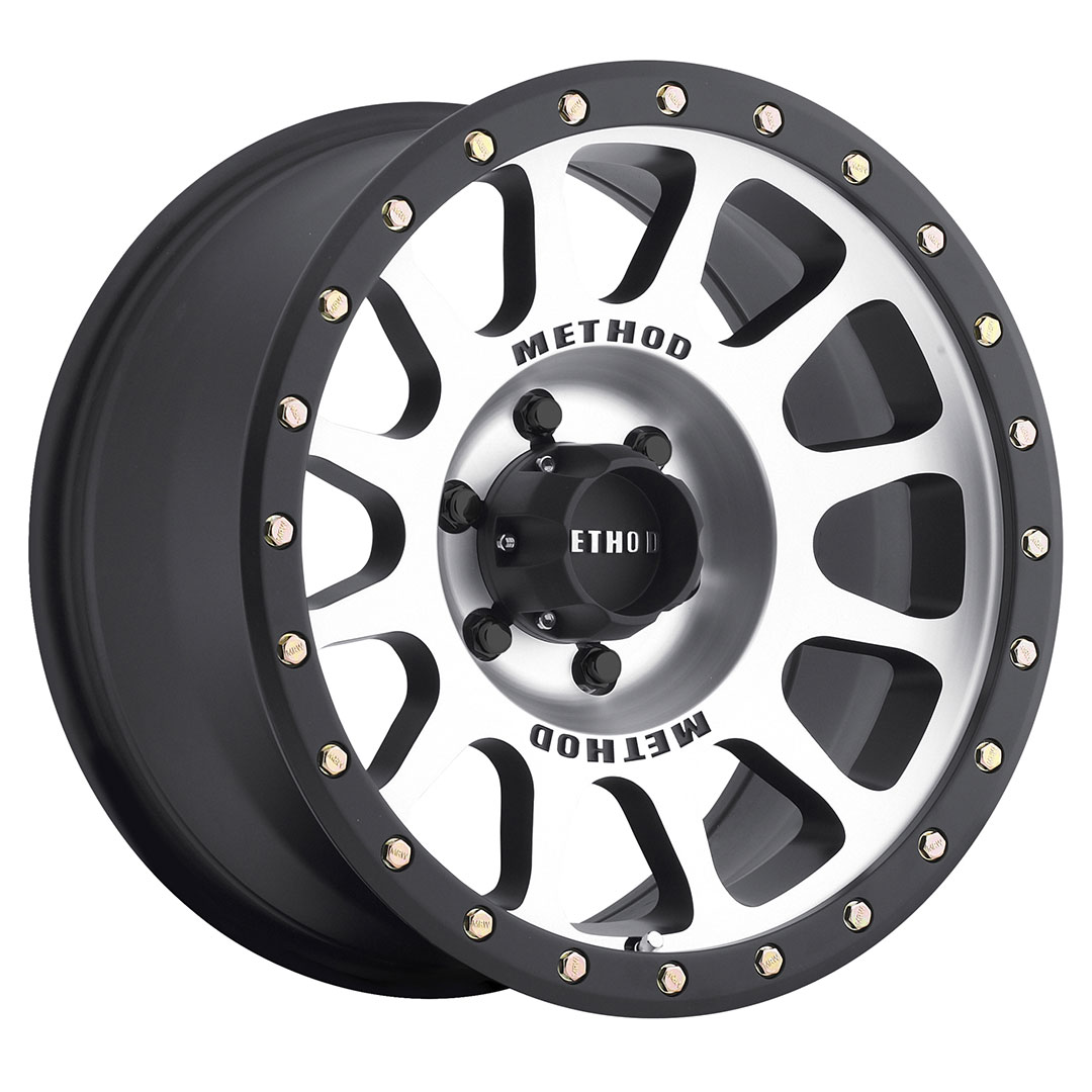 Method Race Wheels MR305 NV, 16x8, 0mm Offset, 6x5.5, 108mm Centerbore, Machined - Matte Black Lip