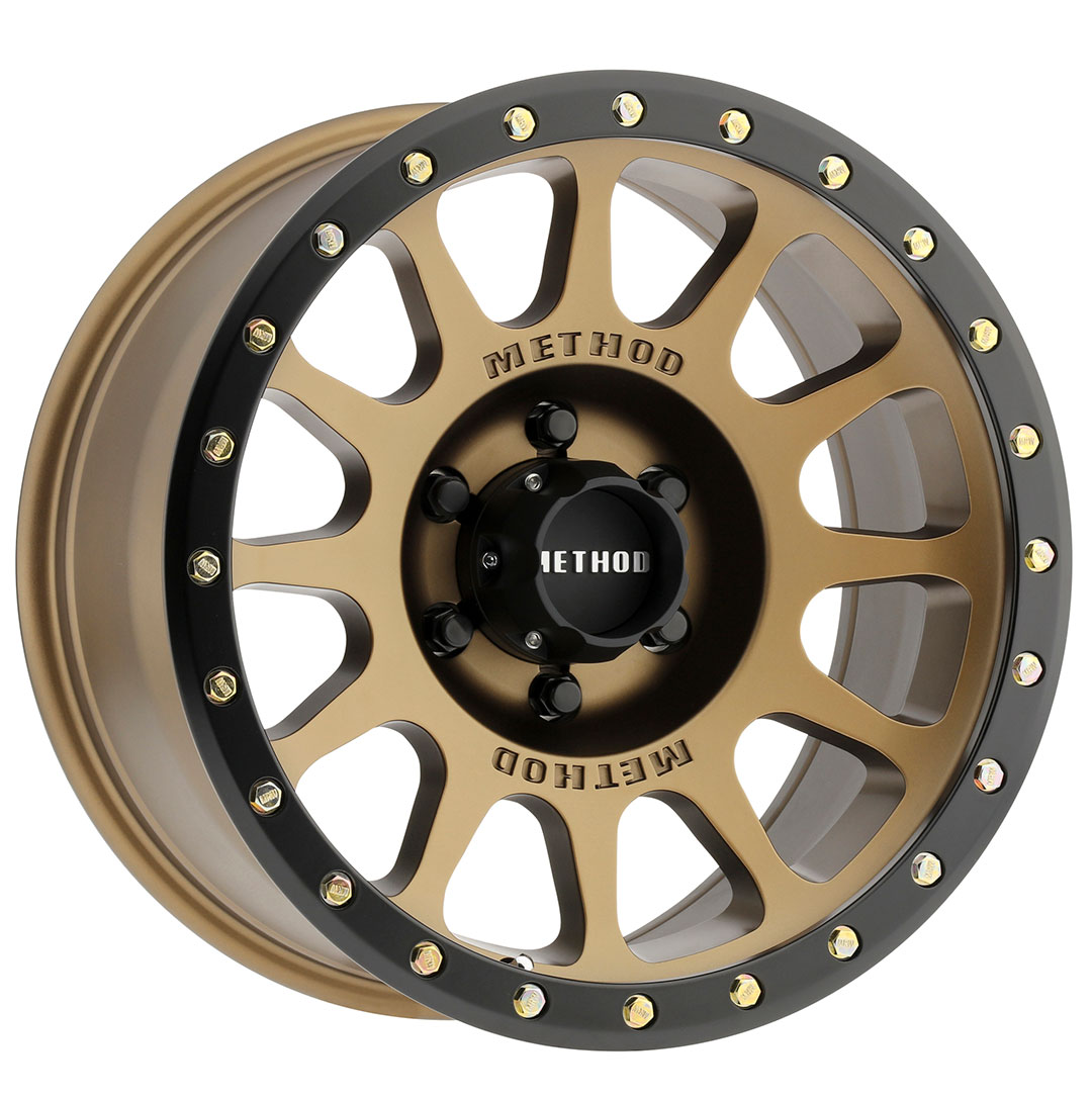 Method Race Wheels MR305 NV, 17x8.5, 0mm Offset, 6x5.5, 108mm Centerbore, Method Bronze - Matte Black Lip