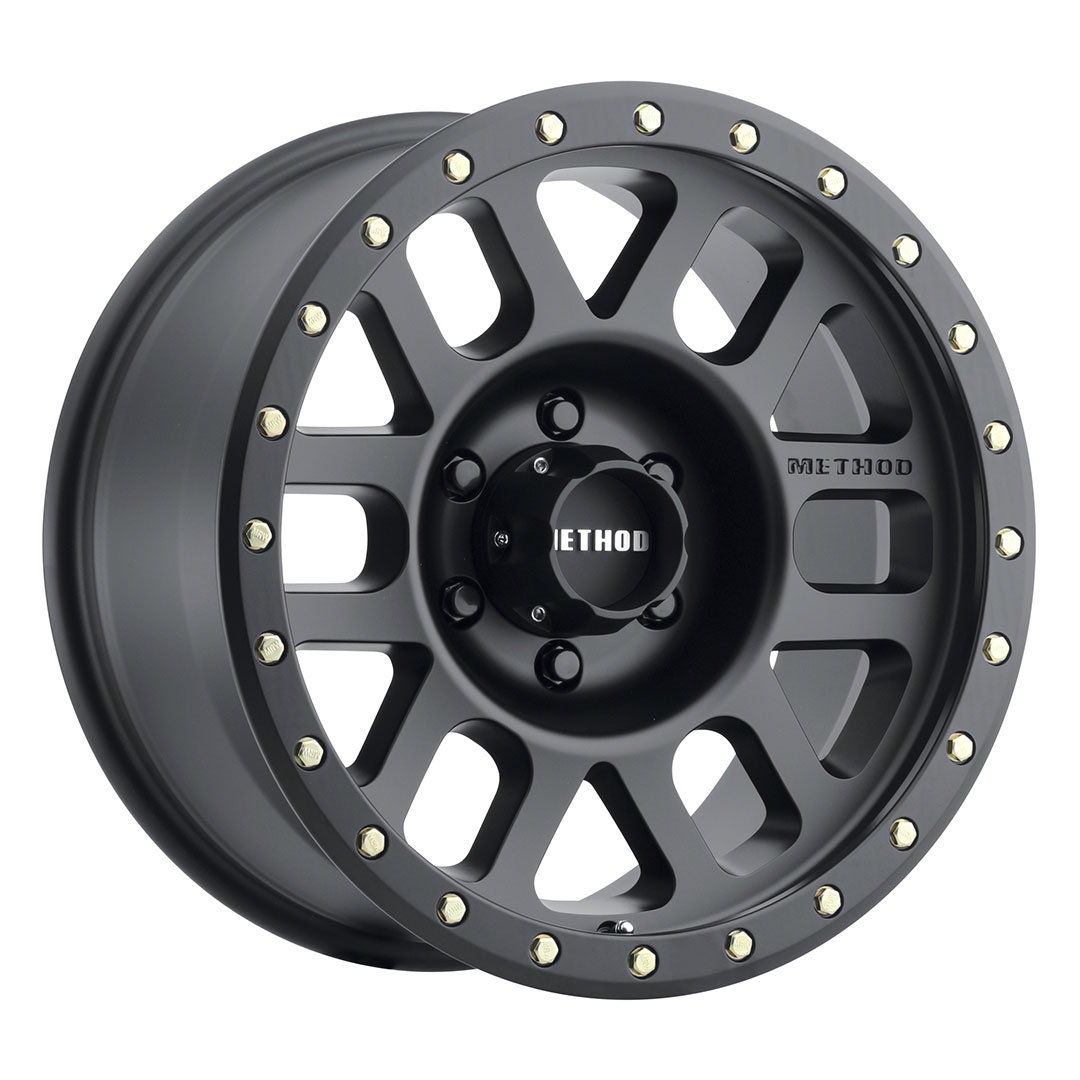 Method Race Wheels MR309 Grid, 17x8.5, 0mm Offset, 6x5.5, 108mm Centerbore, Matte Black - Click Image to Close