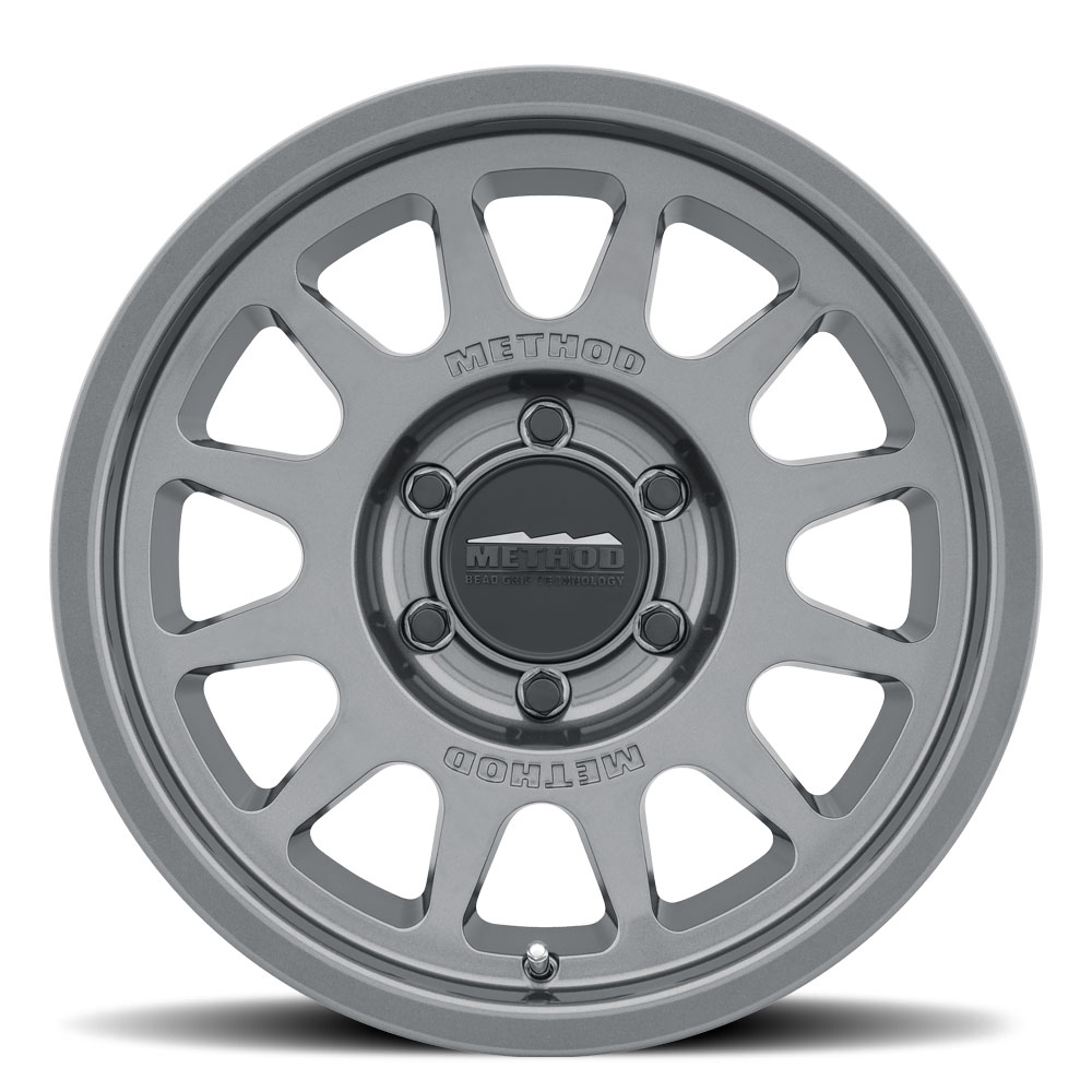 Method Race Wheels MR703 Bead Grip, 16x8, 0mm Offset, 6x5.5, 106.25mm Centerbore, Gloss Titanium - Click Image to Close