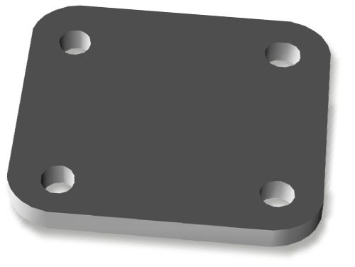 XD Bumper Shackle Mount Backing Plate - Single