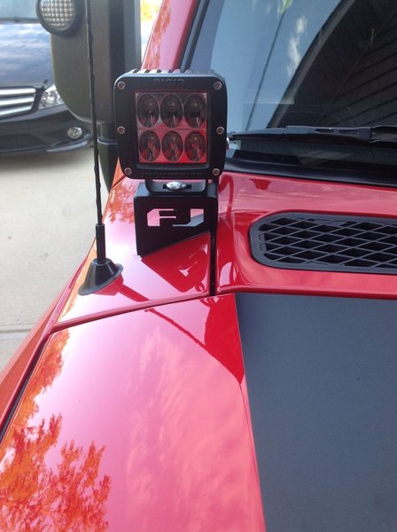 DB Customz FJ Cruiser Cowl Light Brackets 2007-2014