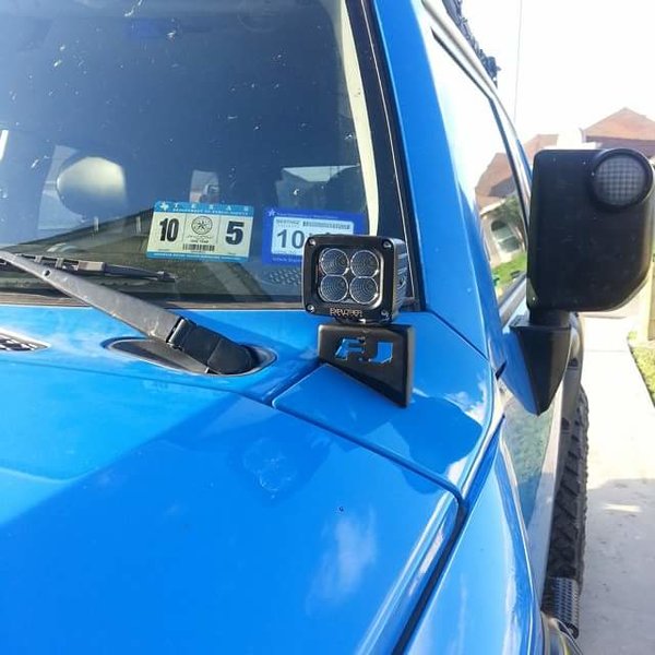 DB Customz FJ Cruiser Cowl Light Brackets 2007-2014