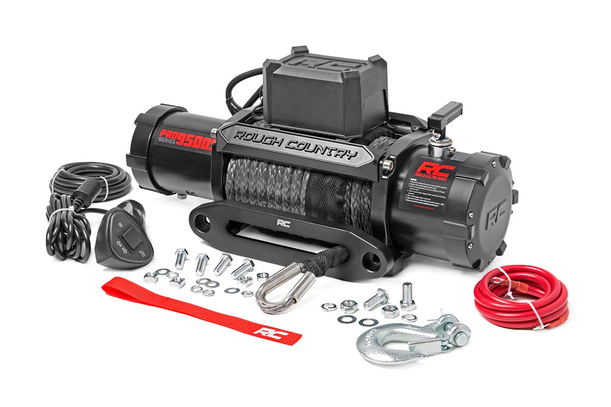 Rough Country 9500LB Pro Series Electric Winch | Steel Cable FREE SHIPPING