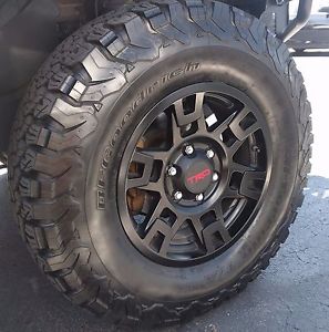 Toyota TRD Pro style Black 17" x 7 Wheel - Click Image to Close