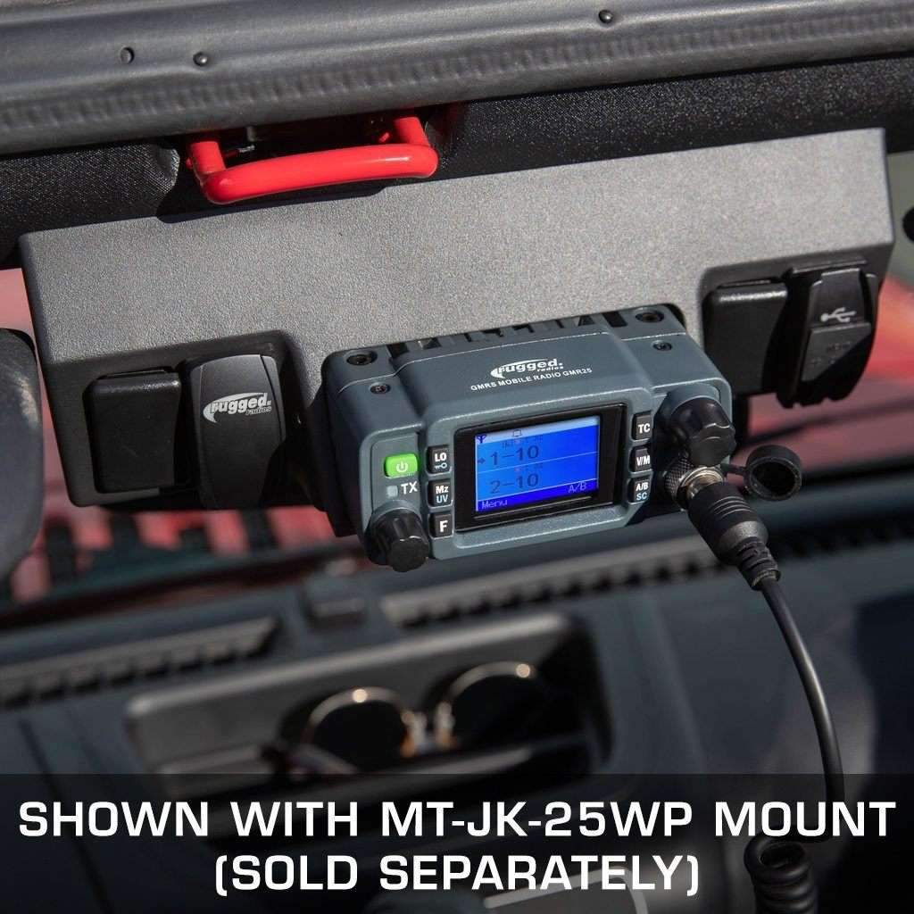 Rugged Radios Radio Kit - GMR25 Waterproof GMRS Band Mobile Radio with Antenna - Click Image to Close