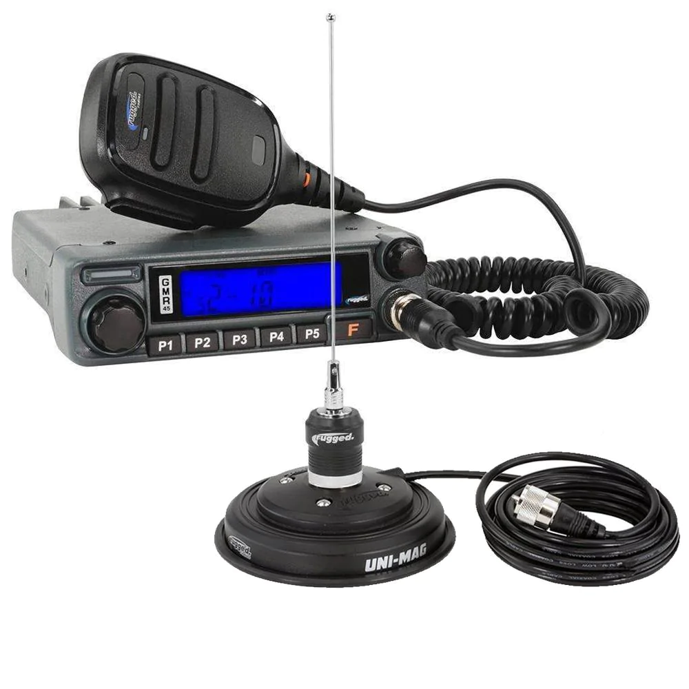 Rugged Radios Radio Kit - GMR45 High Power GMRS Band Mobile Radio with Antenna - Click Image to Close