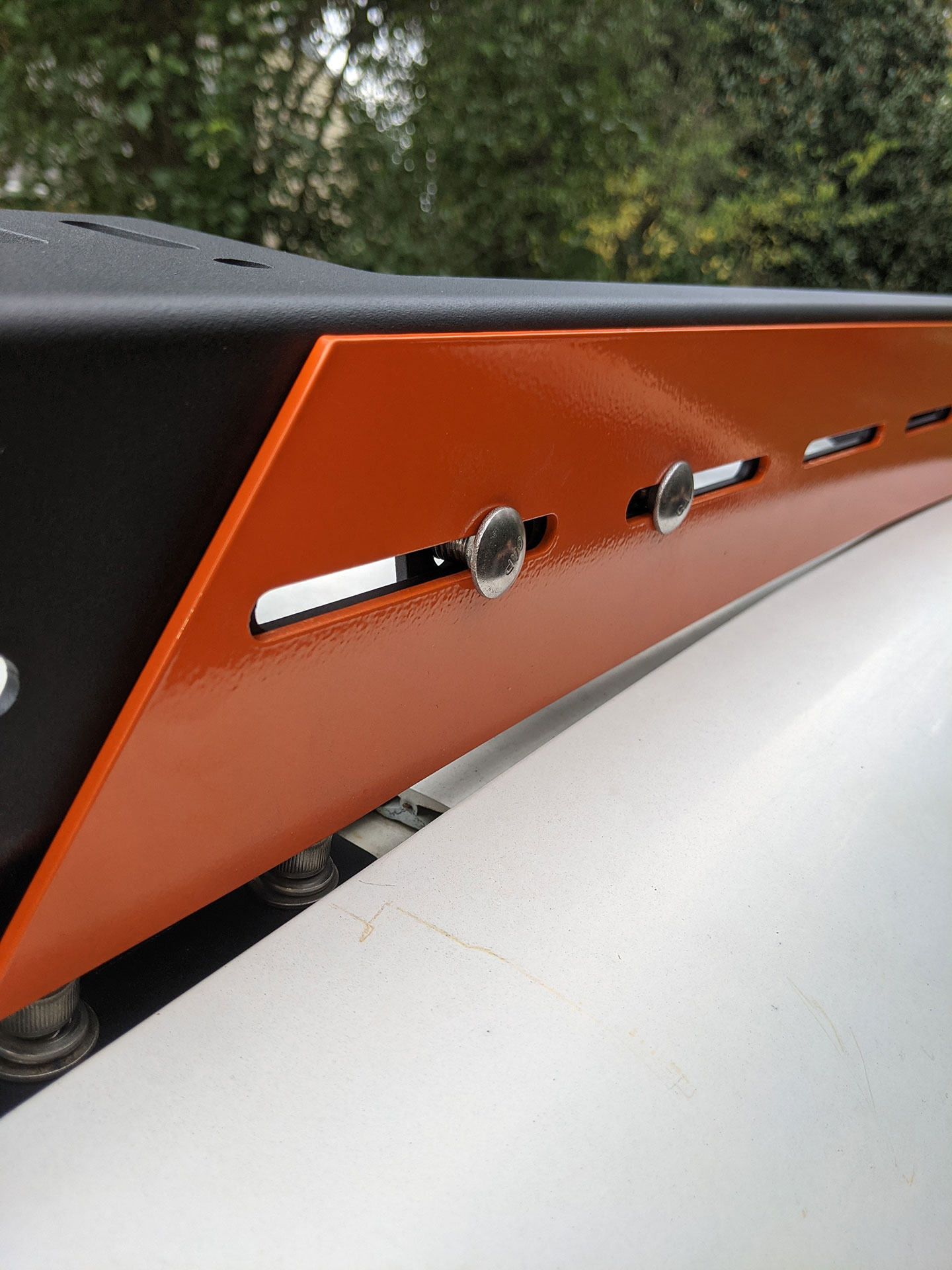Orange Boxx RRoof Rack-Side clad-6 Cross bars-Fairing