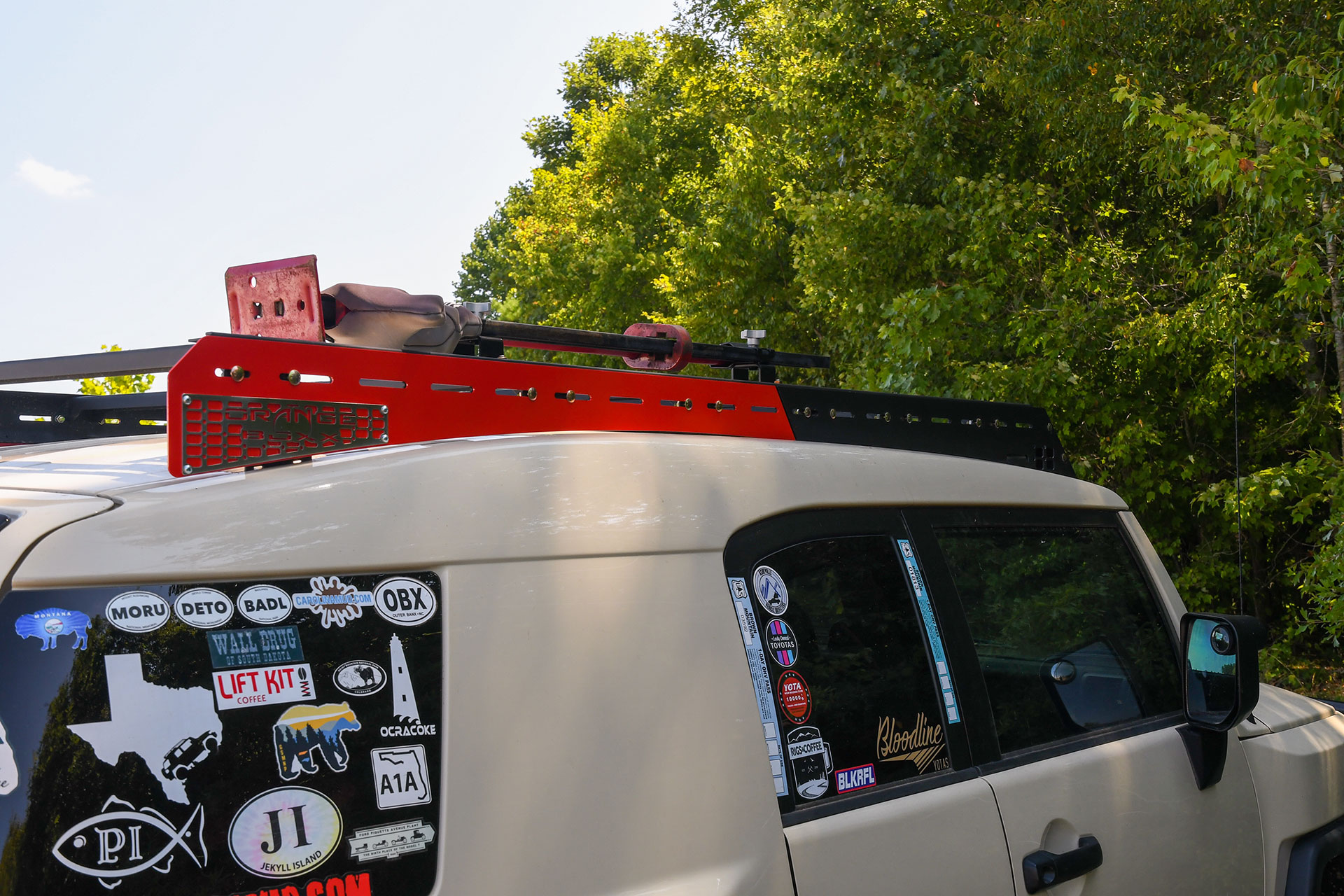 Orange Boxx Roof Rack-Side clad-6 Cross bars-Fairing