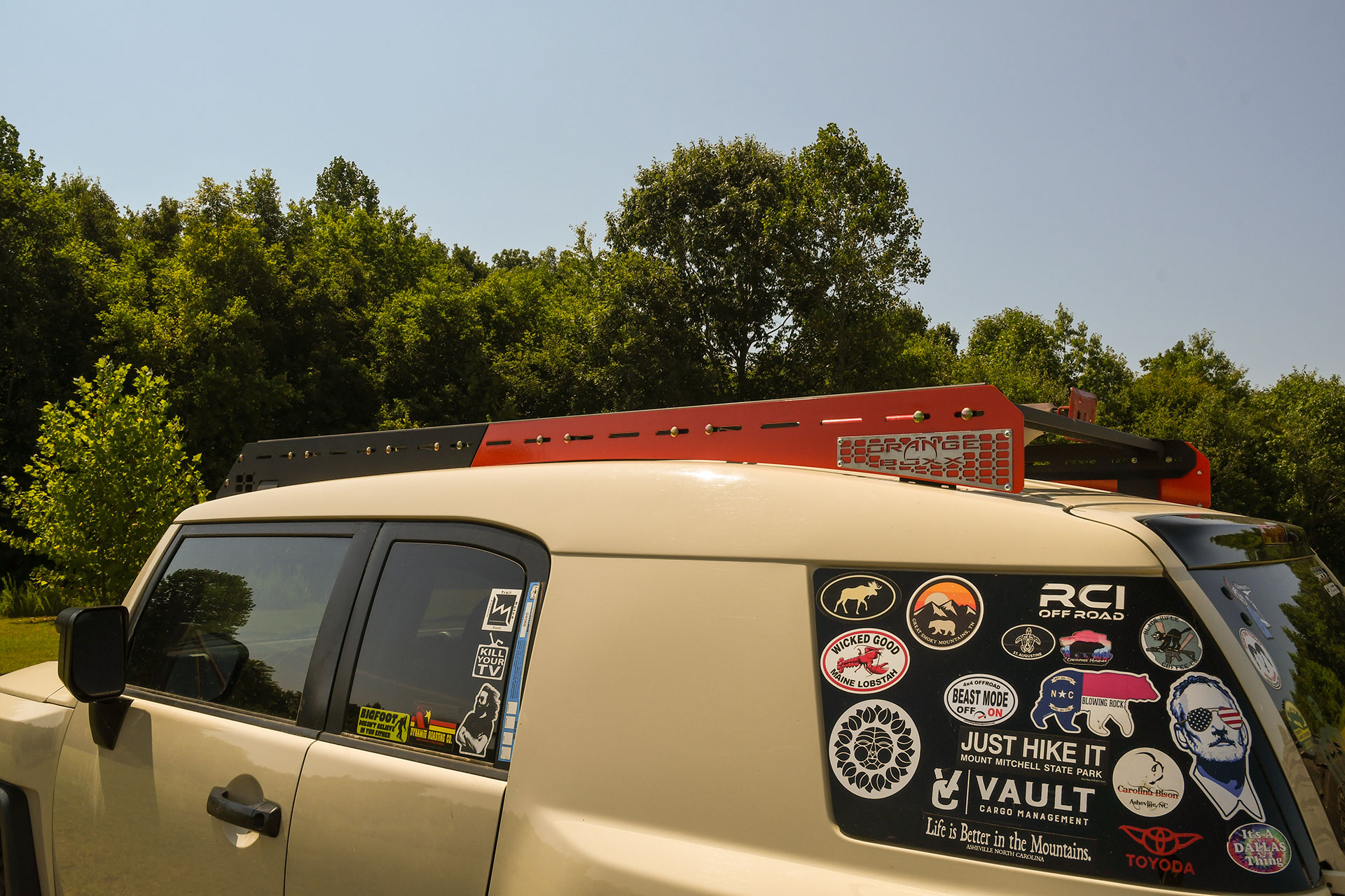 Orange Boxx Roof Rack-Side clad-6 Cross bars-Fairing