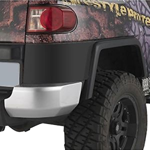 Warrior Products 2007-2014 FJ Cruiser 12-Gauge Smooth Black Steel Rear Corners for OEM Fenders