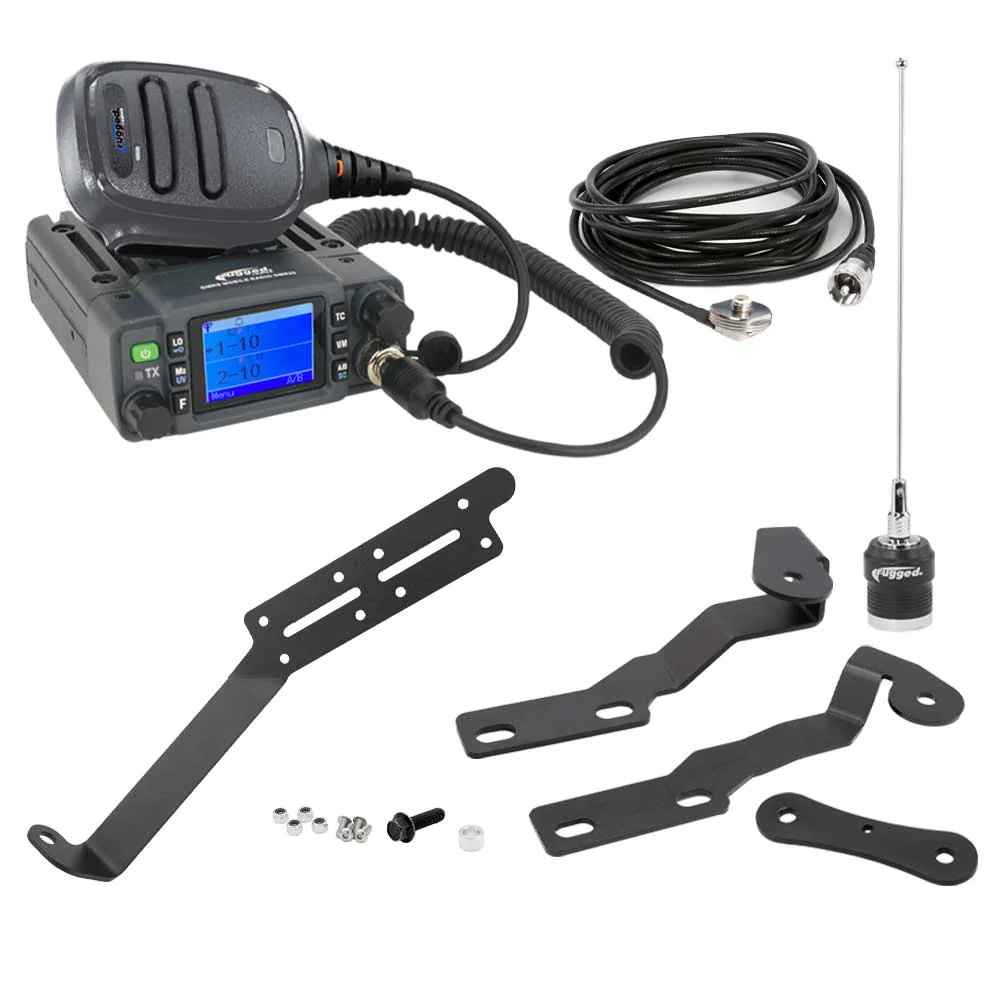 Rugged Radios TK3 Toyota Radio Kit - with GMR25 Waterproof Mobile Radio for Tacoma - 4Runner - Tundra - FJ Cruiser