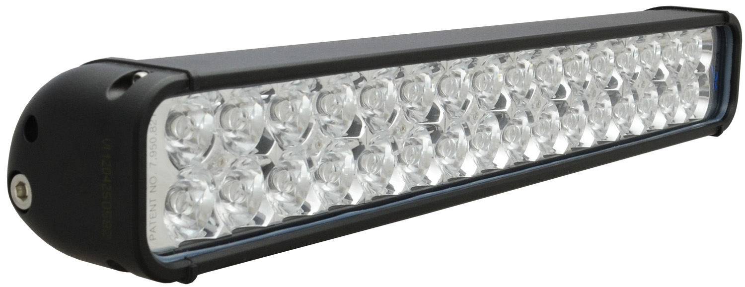 18" XMITTER LED BAR BLACK 32 3W LED'S EURO - Click Image to Close